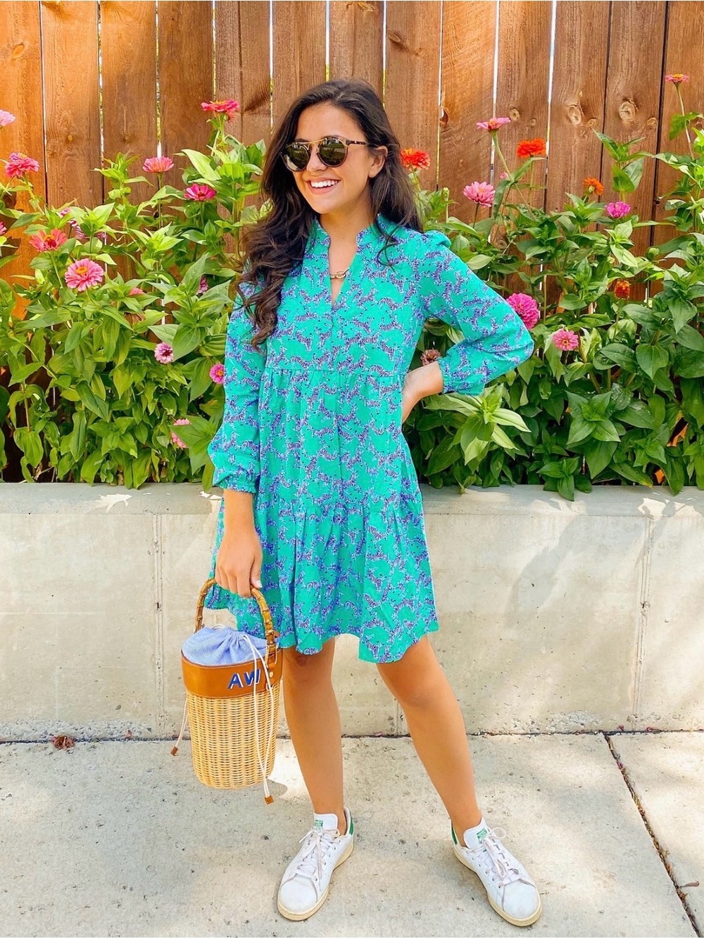 Lilly Pulitzer Green Zebra Dress XXS
